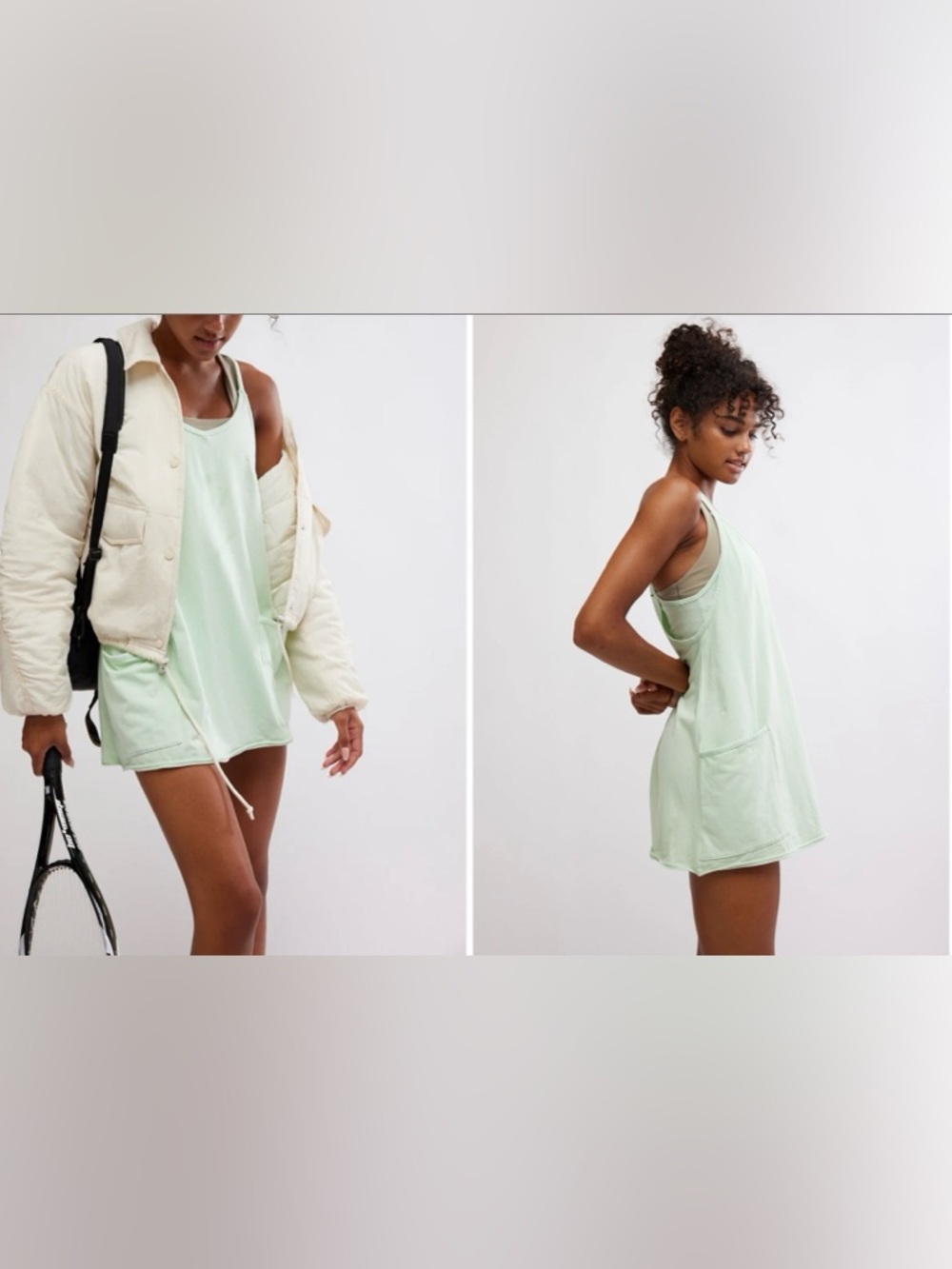 FP Movement by Free People Hot Shot Printed Mini Dress.

Color: Pistachio